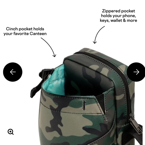 Corkcicle Sling Bag NWT. Light gray camo - Picture 7 of 7